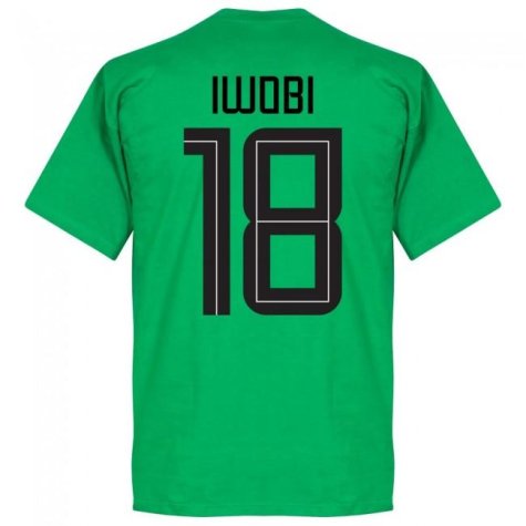 Nigeria Iwobi 18 Team T-Shirt - Green