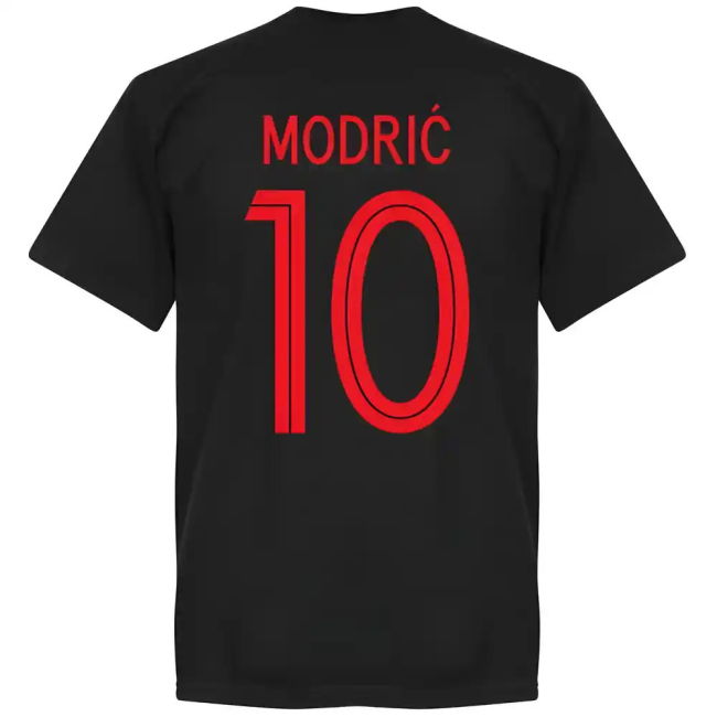 Croatia Modric 10 Team T-Shirt - Black