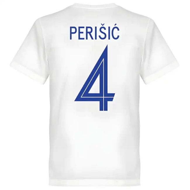 Croatia Ivan Perisic 4 Team T-Shirt - White