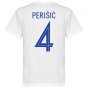 Croatia Ivan Perisic 4 Team T-Shirt - White