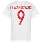 Poland Lewandowski 9 Team T-Shirt - White
