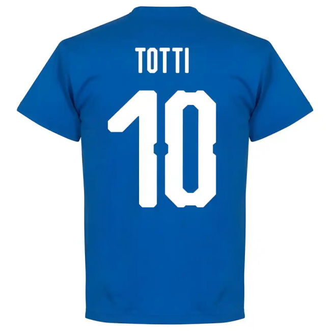 Italy Totti 10 Team T-Shirt - Royal