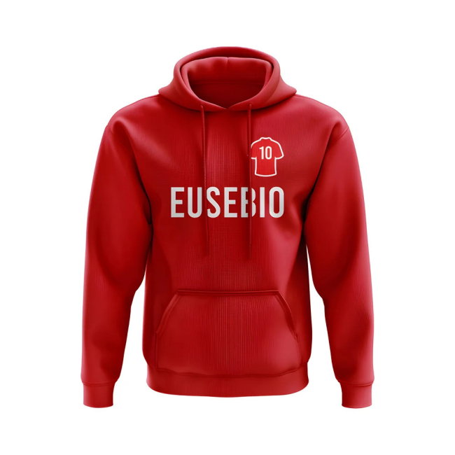 Eusebio Benfica Number Hoody (Red)