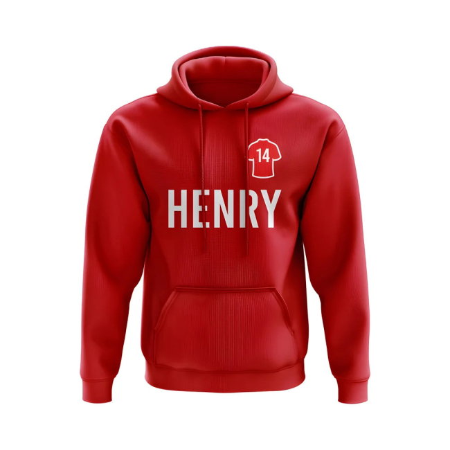 Thierry Henry Arsenal Number Hoody (Red)