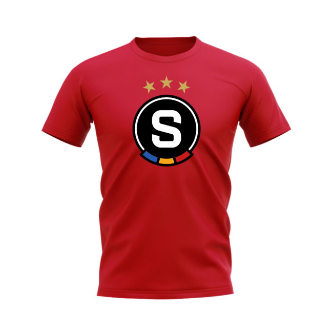 Sparta Prague Badge T-shirt (Red)