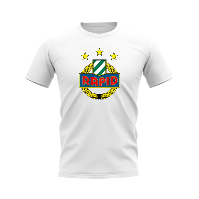 Rapid Wien Badge T-Shirt (White)