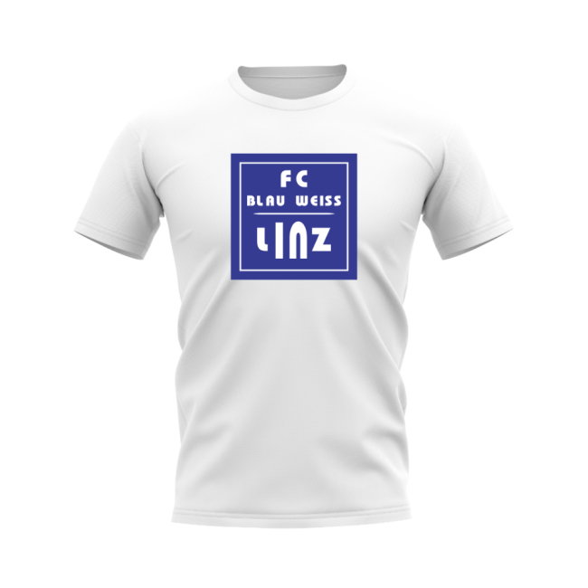 Blau-Weiss Linz Badge T-Shirt (White)