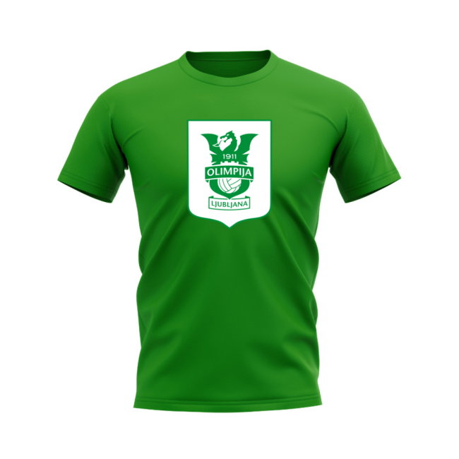 Olimpija Ljubljana Badge T-shirt (Green)