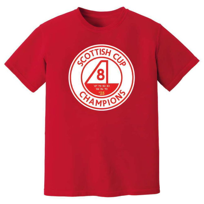 Aberdeen Scottish Cup Champions T-Shirt (Red)