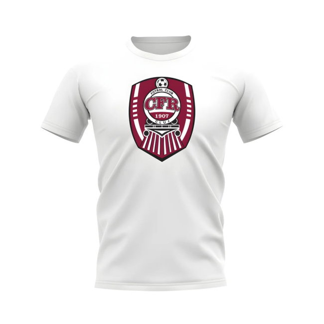CFR Cluj Badge T-Shirt (White)