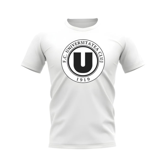 Universitatea Cluj Badge T-Shirt (White)