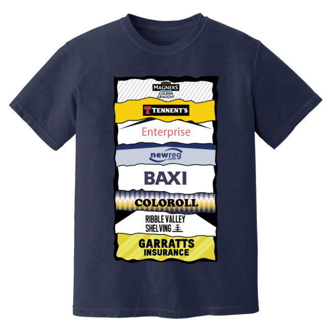 Preston Sponsor History T-Shirt (Navy)