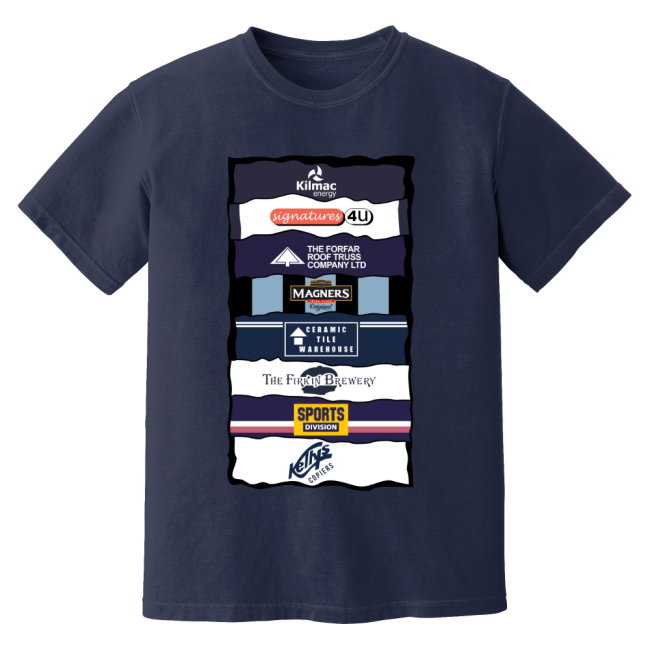 Dundee Sponsor History T-Shirt (Navy)