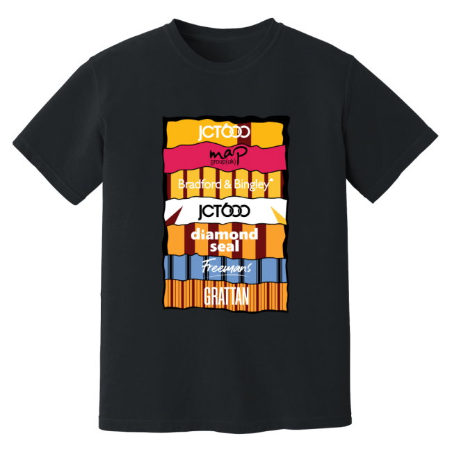 Bradford Sponsor History T-Shirt (Black)