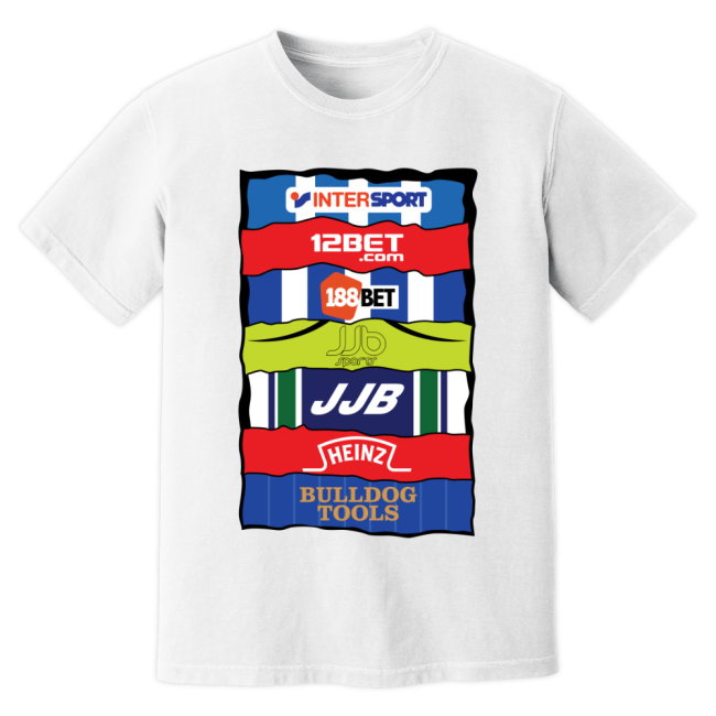 Wigan Sponsor History T-Shirt (White)