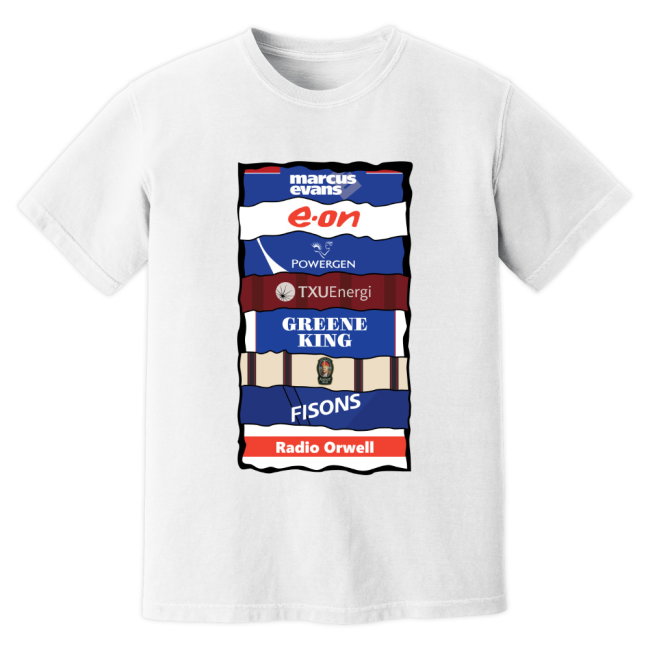 Ipswich Sponsor History T-Shirt (White)