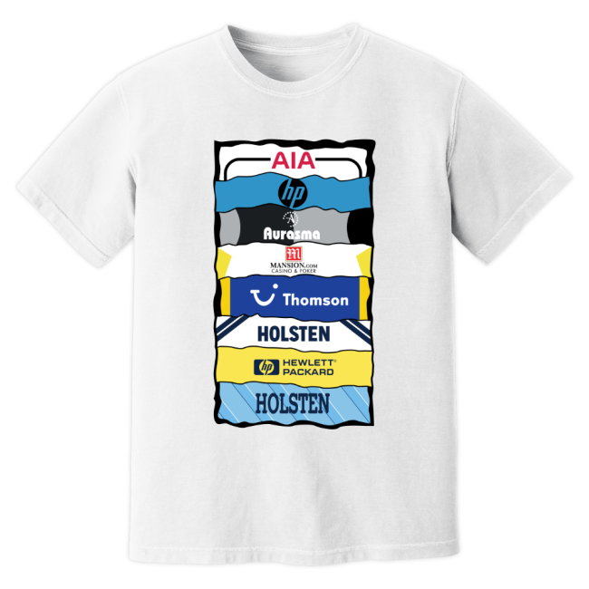 Tottenham Sponsor History T-Shirt (White)
