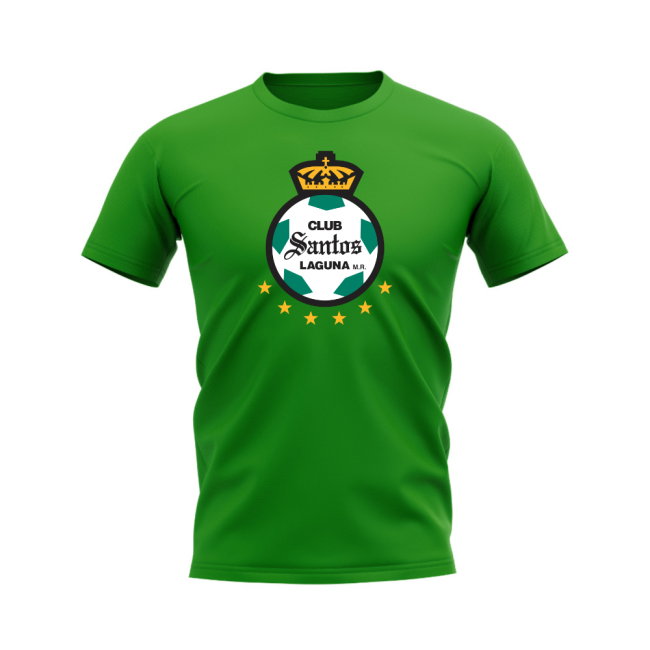 Santos Laguna Badge T-Shirt - (Green)