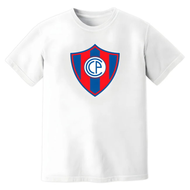 Cerro Porteno Badge T-Shirt (White)