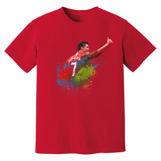 Cristiano Ronaldo Man United Art T-Shirt (Red)