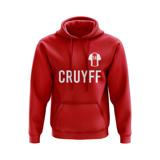Johan Cruyff Ajax Number Hoody (Red)