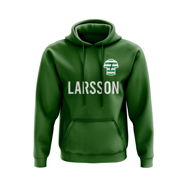 Henrik Larsson Celtic Number Hoody (Green)