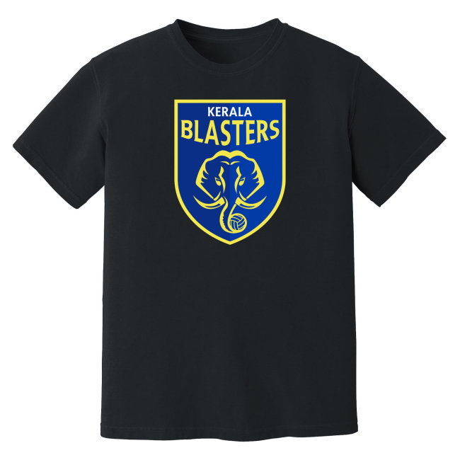 Kerala Blasters Badge T-Shirt (Black)