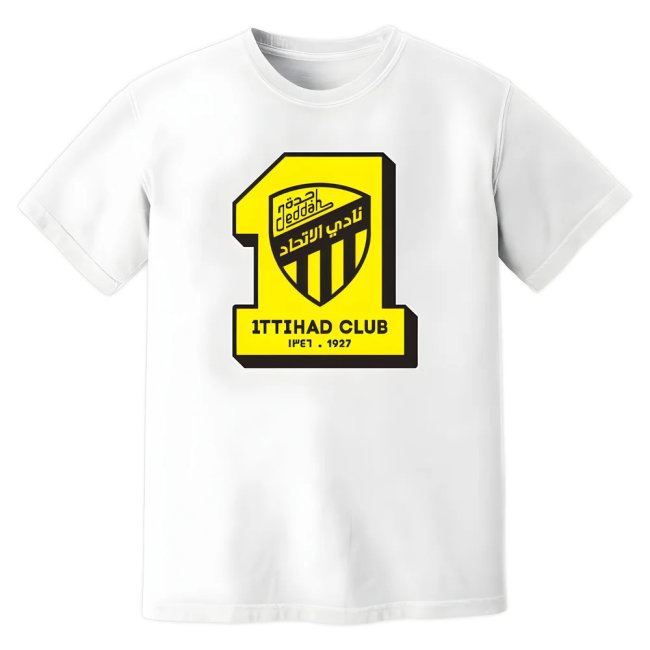 Al-Ittihad Badge T-Shirt (White)