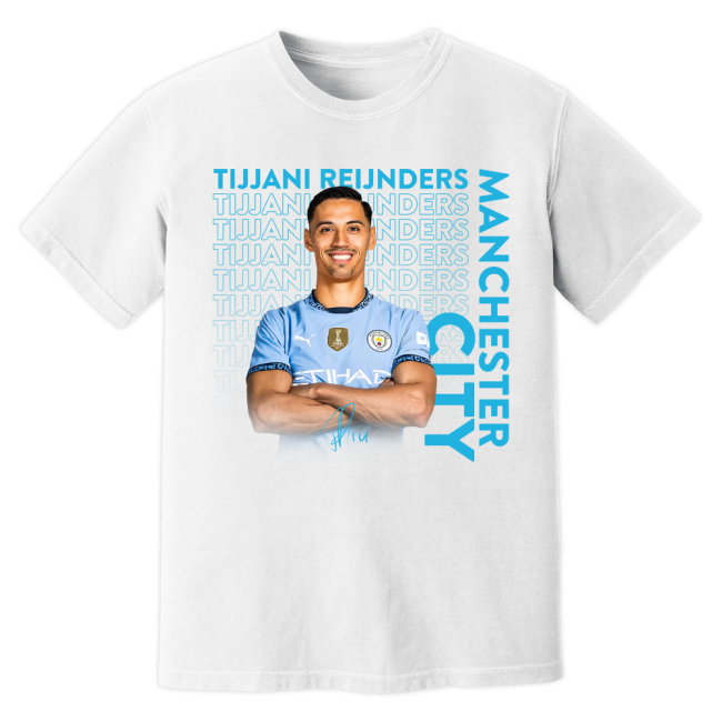 Tijjani Reijnders Man City T-Shirt (White)