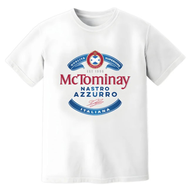 Scott McTominay Napoli Beer T-Shirt (White)