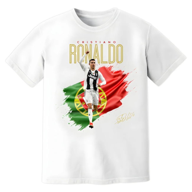 Cristiano Ronaldo Juventus Celebration T-Shirt (White)
