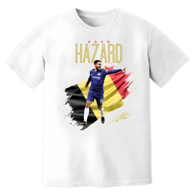 Eden Hazard Chelsea Celebration T-Shirt (White)