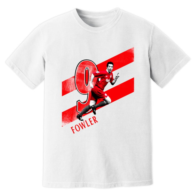 Robbie Fowler Liverpool Premier League Legend T-Shirt (White)