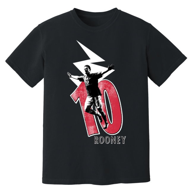 Wayne Rooney Man United Premier League Legend T-Shirt (Black)
