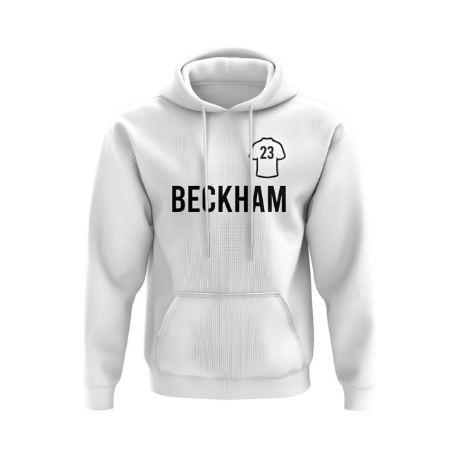 David Beckham Real Madrid Number Hoody (White)