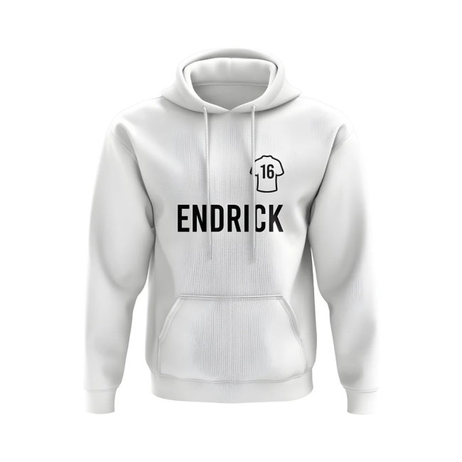 Endrick Real Madrid Number Hoody (White)