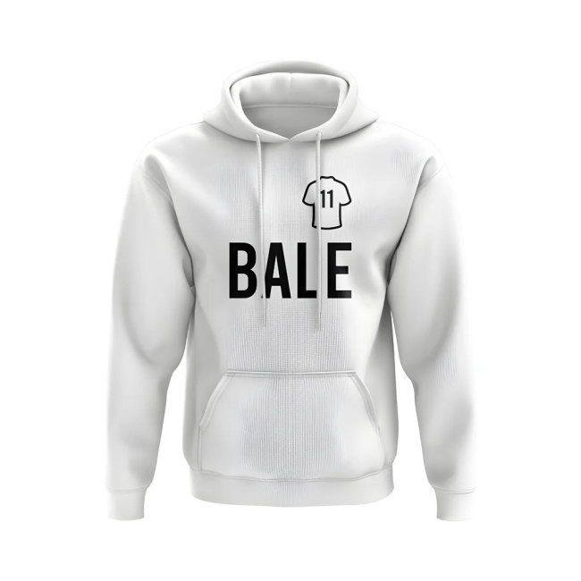 Gareth Bale Real Madrid Number Hoody (White)