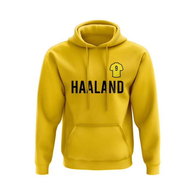 Erling Haaland Dortmund Number Hoody (Yellow)