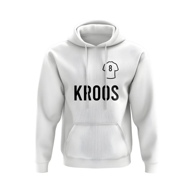 Toni Kroos Real Madrid Number Hoody (White)