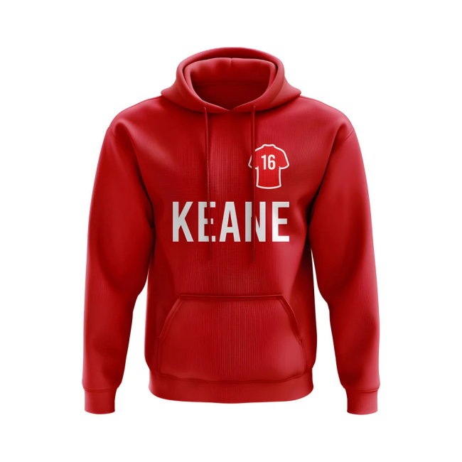 Roy Keane Man United Number Hoody (Red)
