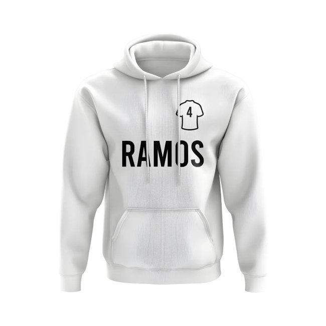 Sergio Ramos Real Madrid Number Hoody (White)