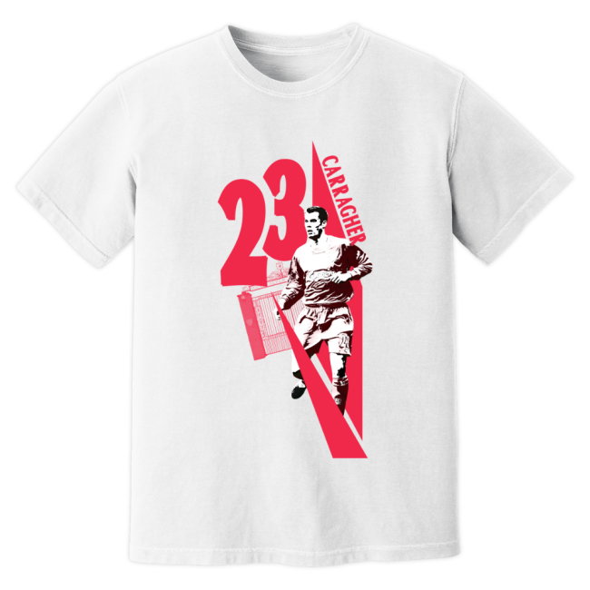 Jamie Carragher Liverpool Premier League Legend T-Shirt (White)