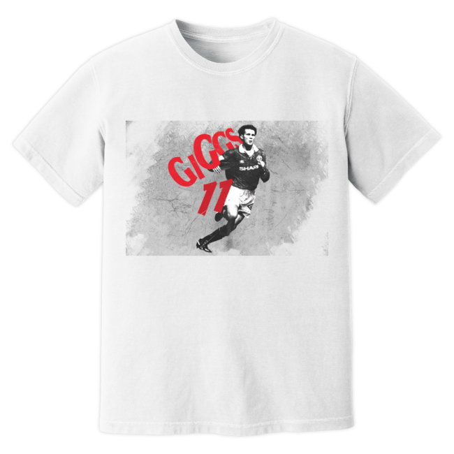 Ryan Giggs Man United Premier League Legend T-Shirt (White)