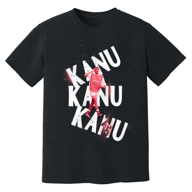 Kanu Arsenal Premier League Legend T-Shirt (Black)