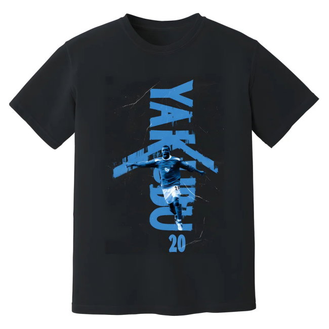 Yakubu Portsmouth Premier League Legend T-Shirt (Black)