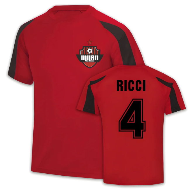AC Milan Sports Training Jersey (Samuele Ricci 4)