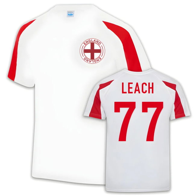 Leach England Cricket Sports Training Jersey (White)