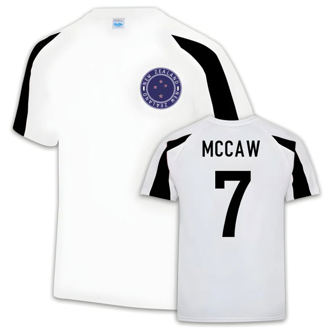 McCaw New Zealand Rugby Sports Training Jersey (White)