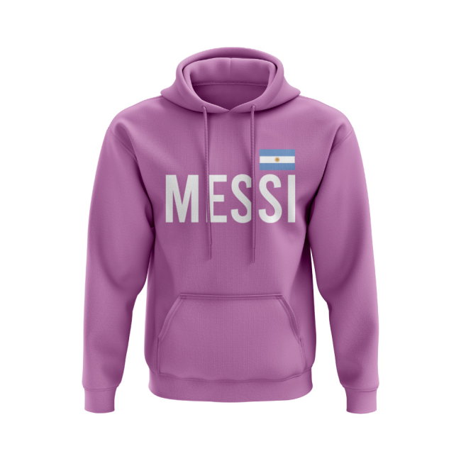 Lionel Messi Inter Miami Name Hoody (Pink)
