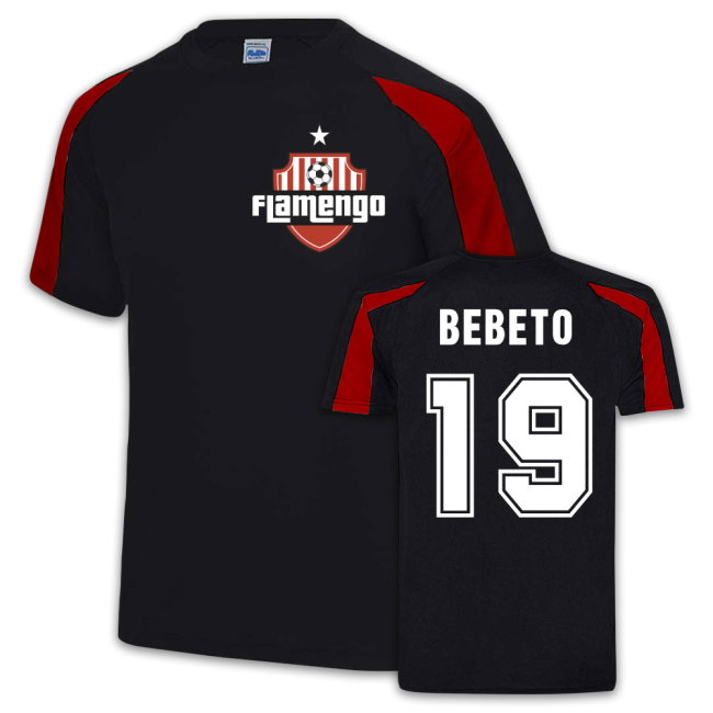 Bebeto Flamengo Sport Training Jersey (Black)
